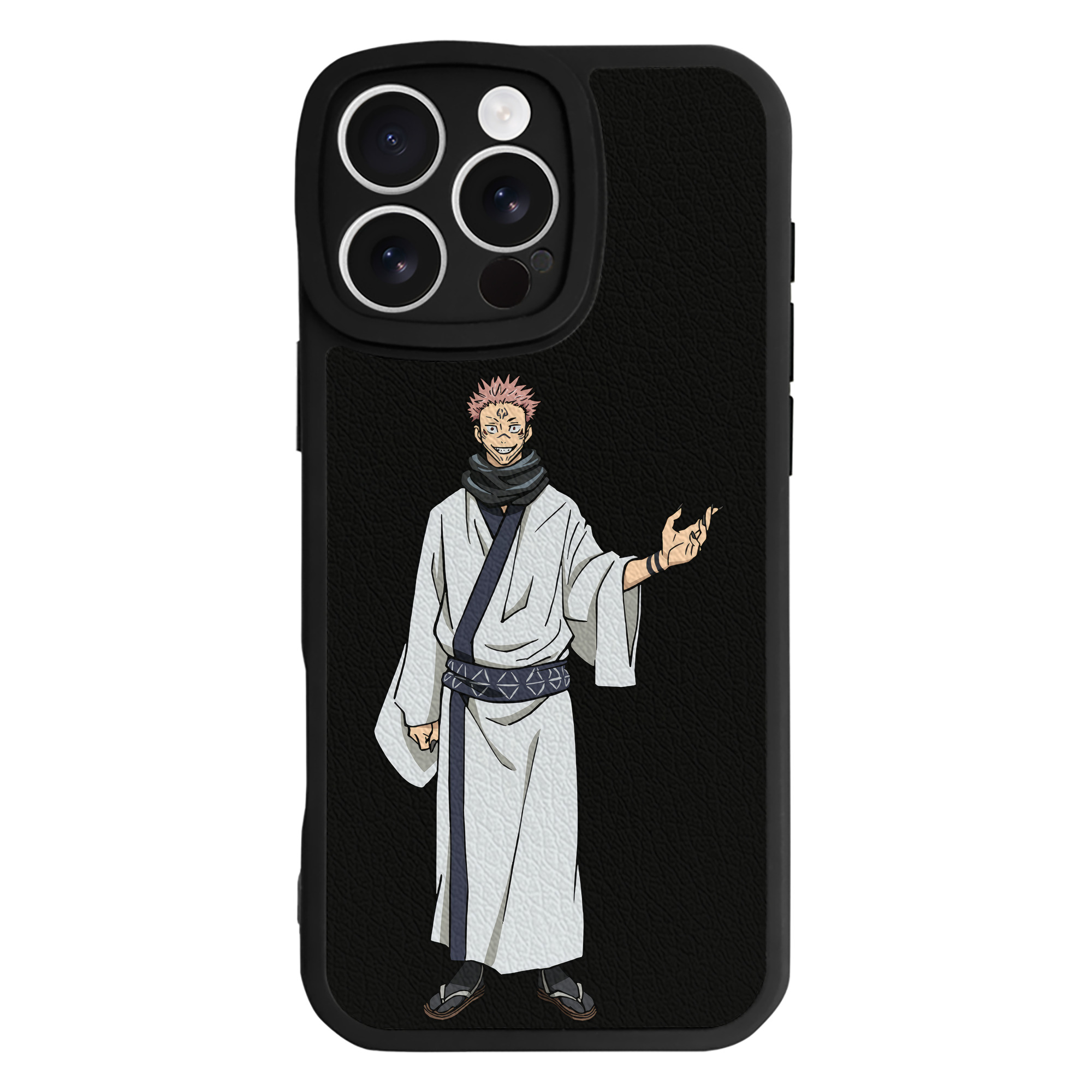 （画像用） 呪術廻戦 Jujutsu Kaisen 【iPhone 16シリーズ対応】シリコンスマホケース（レザー調） 材質：シリコン